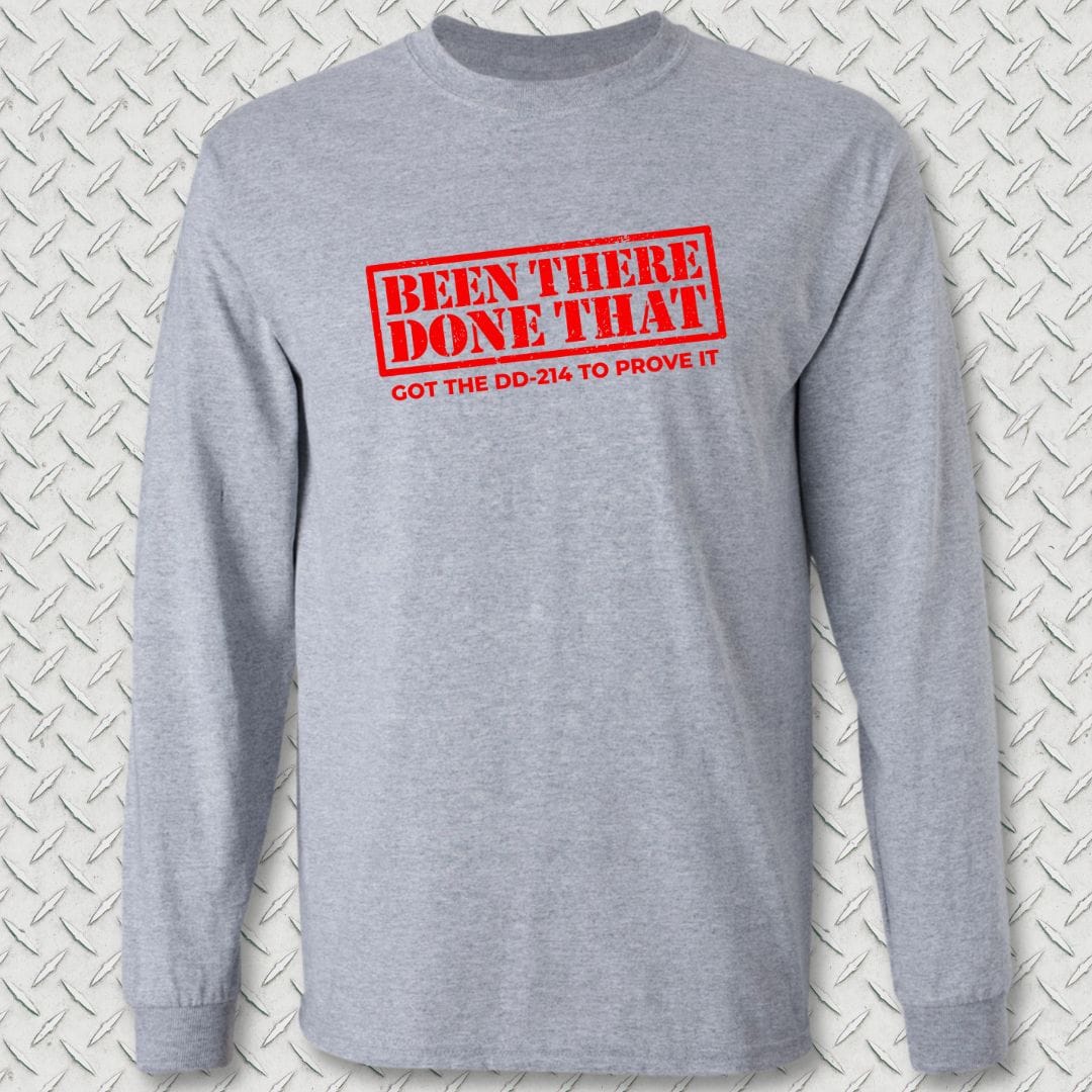NavyHumor Long-sleeve Sport Grey / S BTDT - Got The DD-214 Long Sleeve Tee