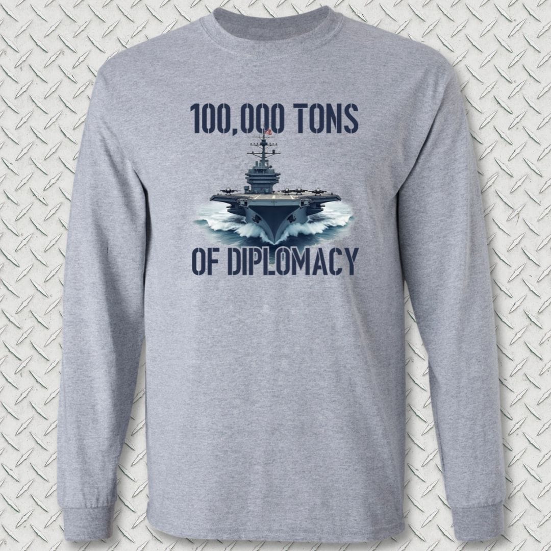 NavyHumor Long-sleeve Sport Grey / S Carrier Diplomacy Long Sleeve Tee