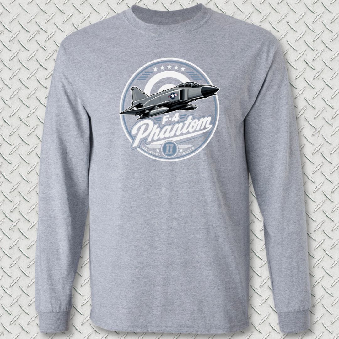 NavyHumor Long-sleeve Sport Grey / S F-4 Phantom Legendary Fighter Long Sleeve Tee