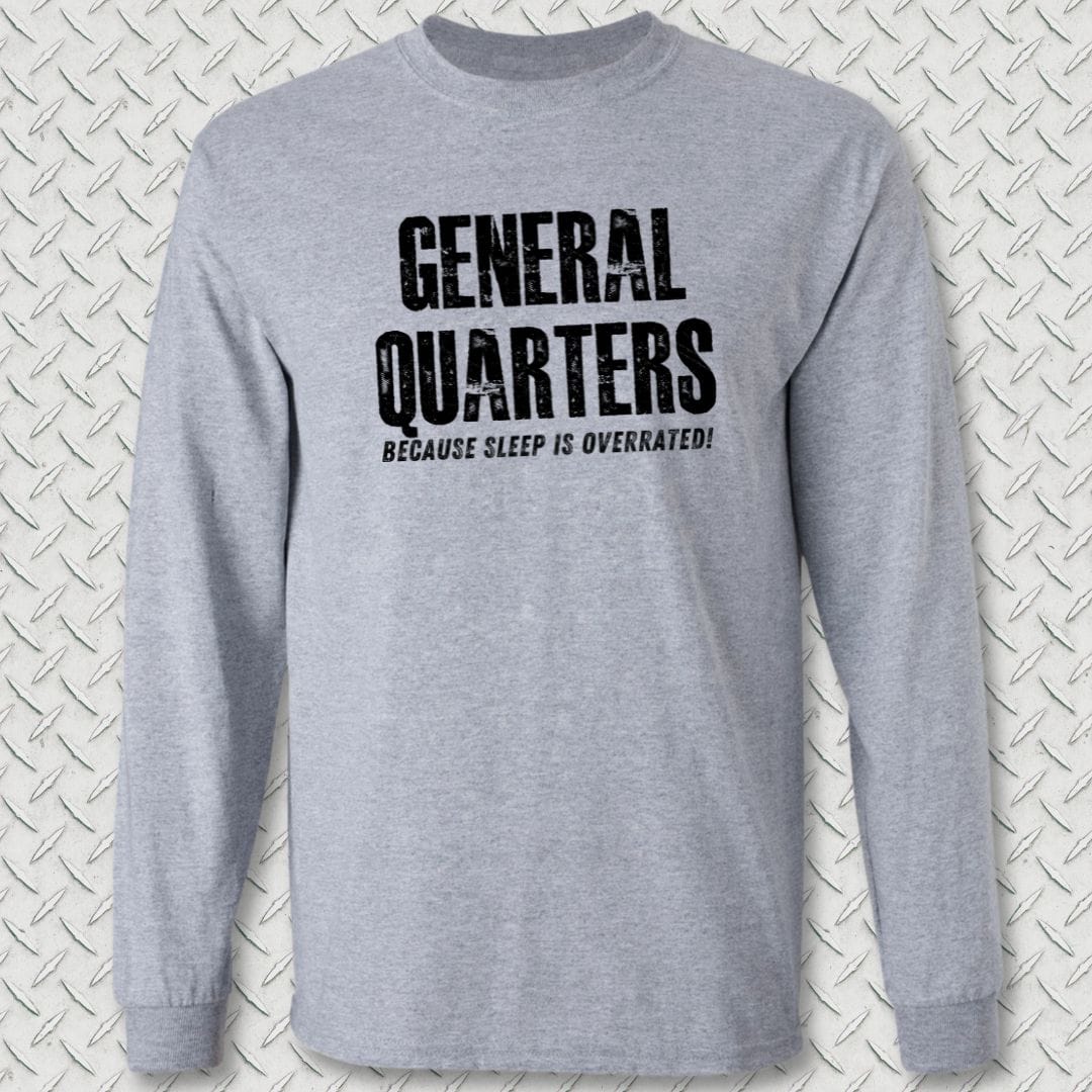 NavyHumor Long-sleeve Sport Grey / S General Quarters Long Sleeve Tee