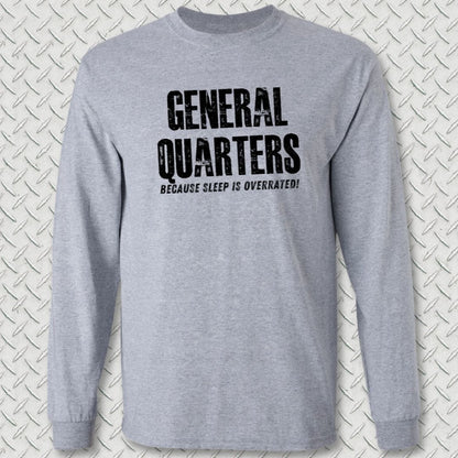 NavyHumor Long-sleeve Sport Grey / S General Quarters Long Sleeve Tee