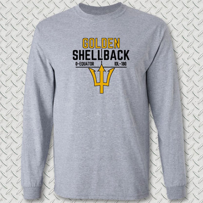NavyHumor Long-sleeve Sport Grey / S Golden Shellback Long Sleeve Tee