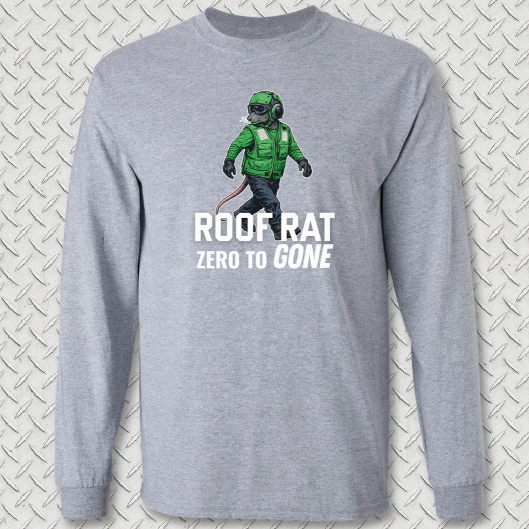 NavyHumor Long-sleeve Sport Grey / S Green Roof Rat Long Sleeve Tee