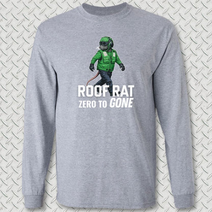NavyHumor Long-sleeve Sport Grey / S Green Roof Rat Long Sleeve Tee