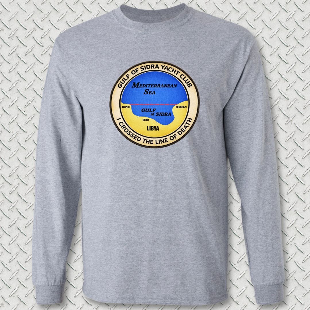 NavyHumor Long-sleeve Sport Grey / S Gulf of Sidra Yacht Club - Line of Death Long Sleeve Tee