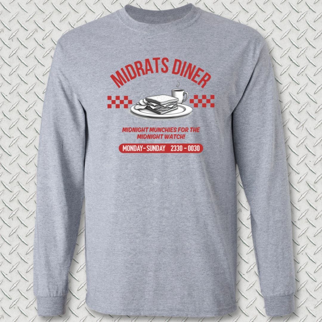 NavyHumor Long-sleeve Sport Grey / S Midrats Diner Long Sleeve Tee