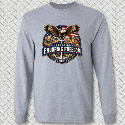 NavyHumor Long-sleeve Sport Grey / S Operation Enduring Freedom Long Sleeve Tee