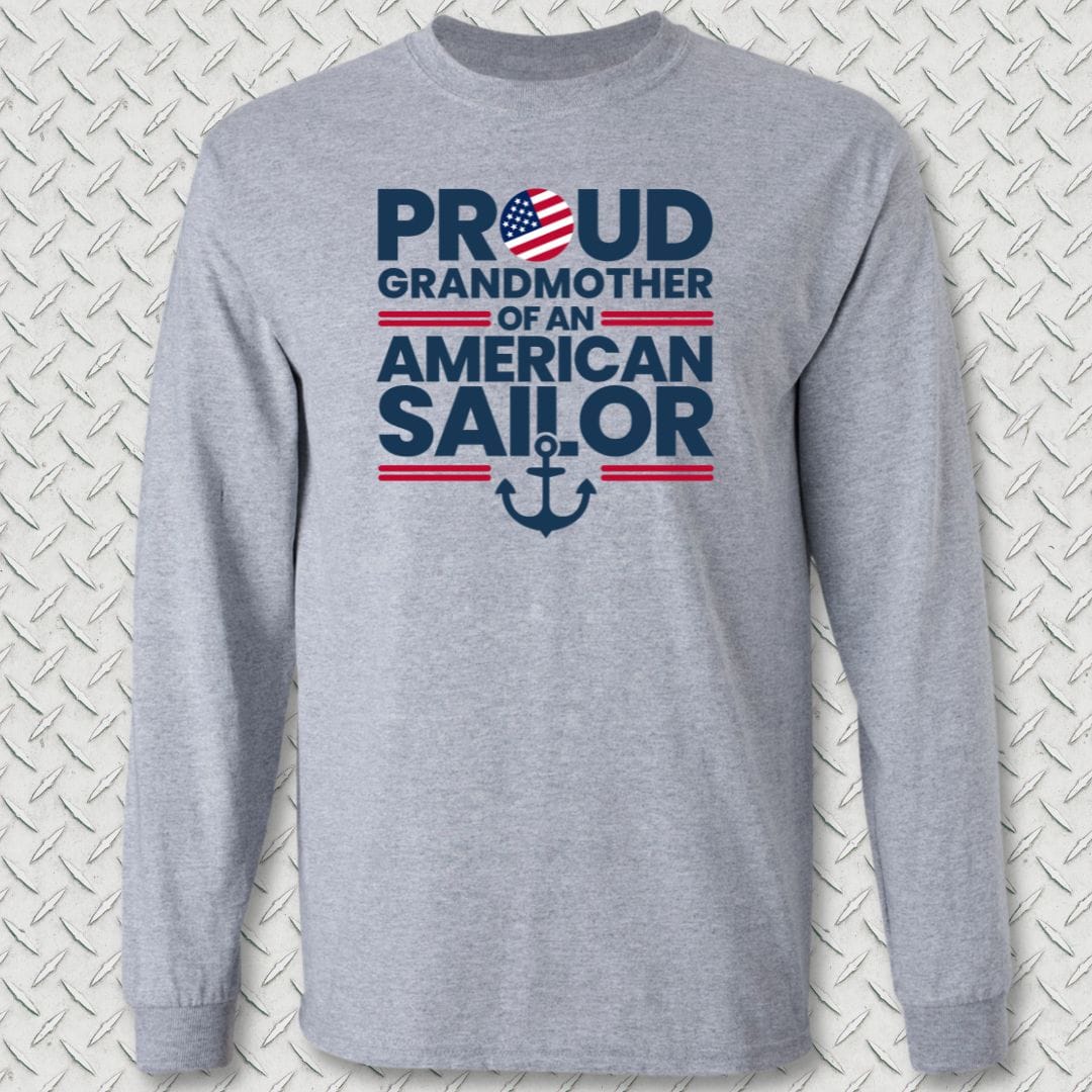 NavyHumor Long-sleeve Sport Grey / S Proud Grandmother Long Sleeve Tee