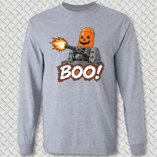 NavyHumor Long-sleeve Sport Grey / S Pumpkin Phalanx Long Sleeve Tee