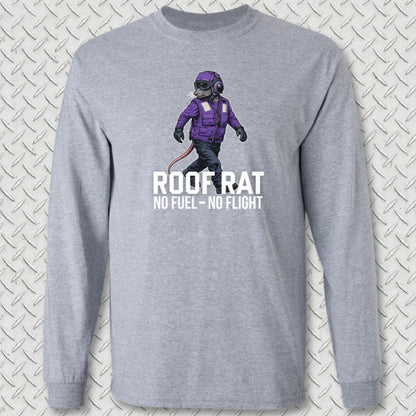 NavyHumor Long-sleeve Sport Grey / S Purple Roof Rat Long Sleeve Tee