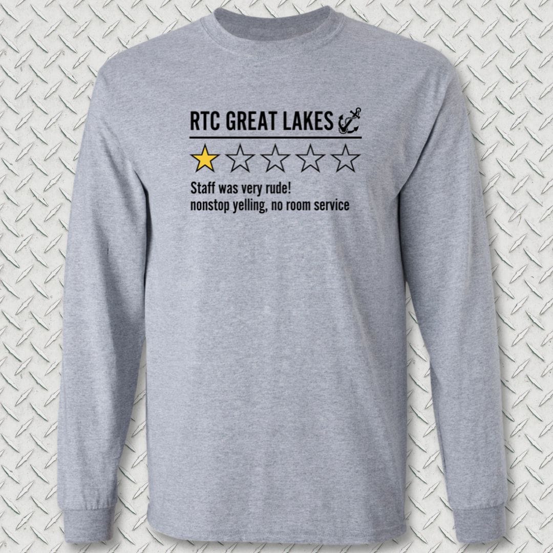 NavyHumor Long-sleeve Sport Grey / S RTC Great Lakes Review Long Sleeve Tee