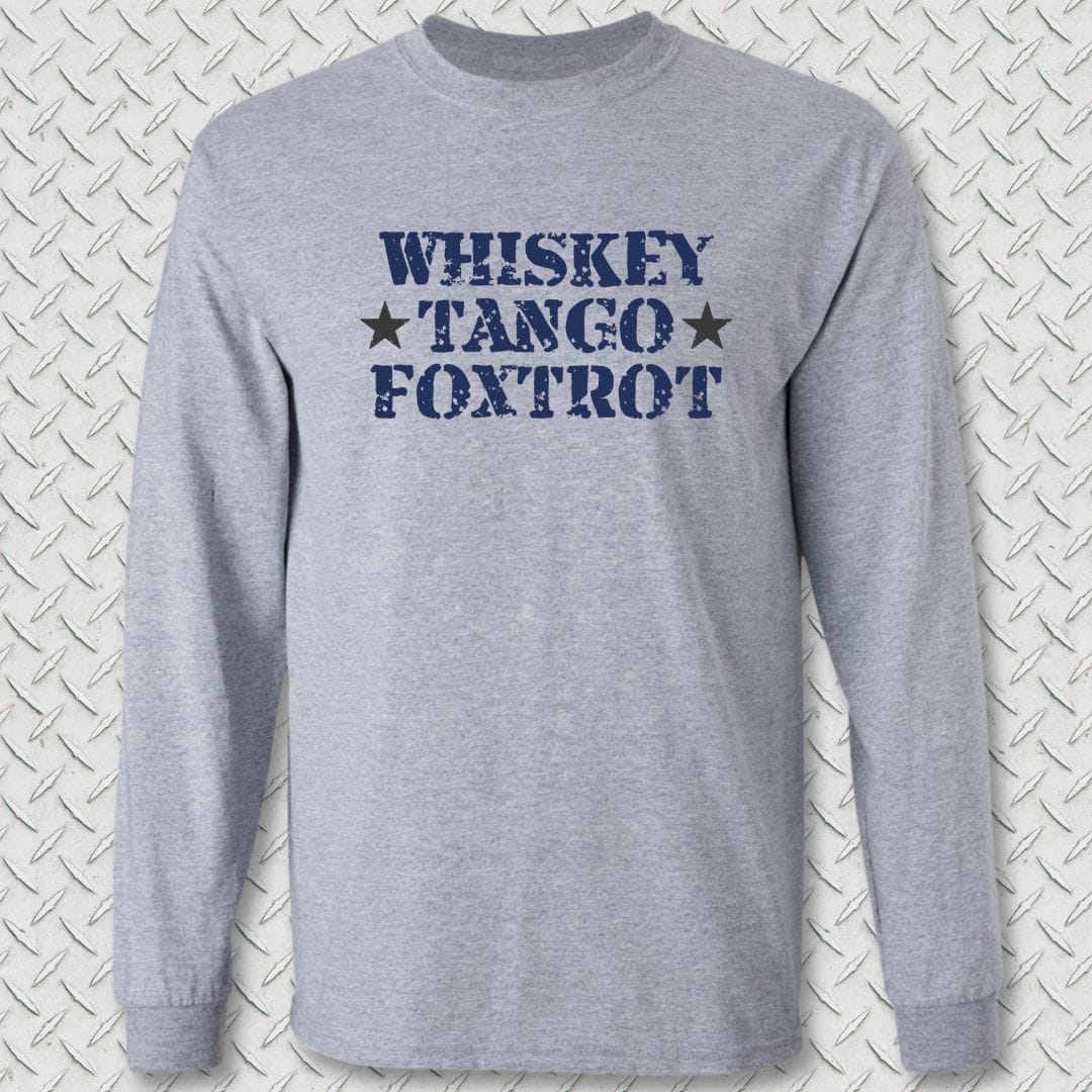 NavyHumor Long-sleeve Sport Grey / S Whiskey Tango Foxtrot Long Sleeve Tee