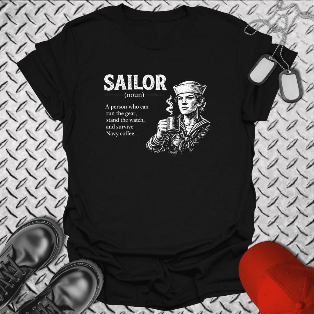 NavyHumor Soft Style T-shirt Black / S Sailor Definition - Female