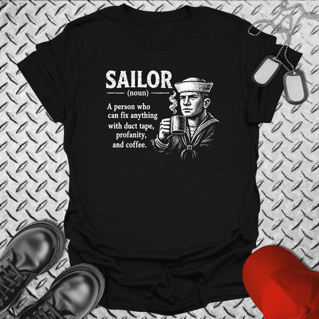 NavyHumor Soft Style T-shirt Black / S Sailor Definition - Male