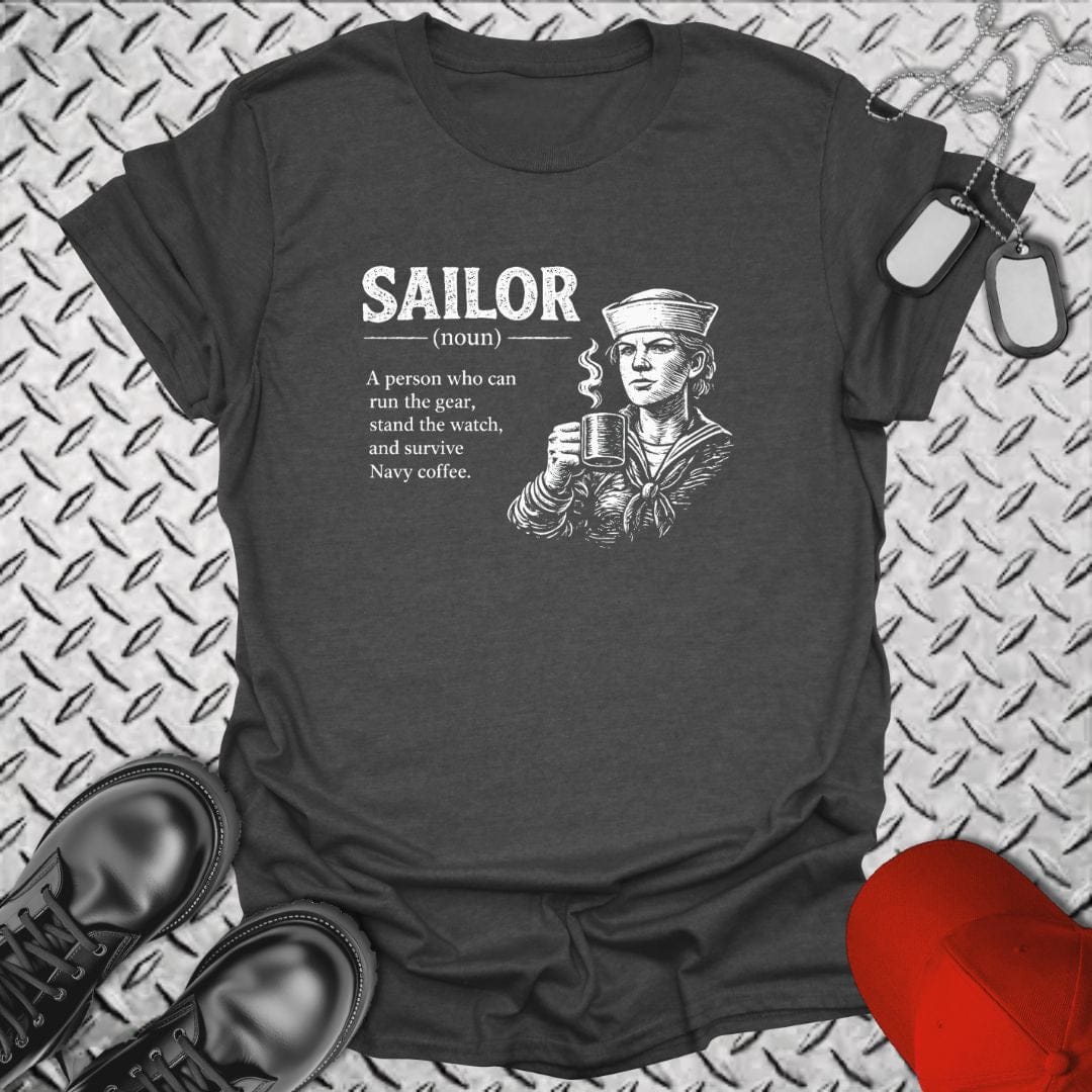 NavyHumor Soft Style T-shirt Dark Heather / S Sailor Definition - Female