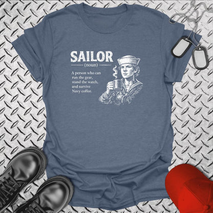 NavyHumor Soft Style T-shirt Heather Indigo / S Sailor Definition - Female