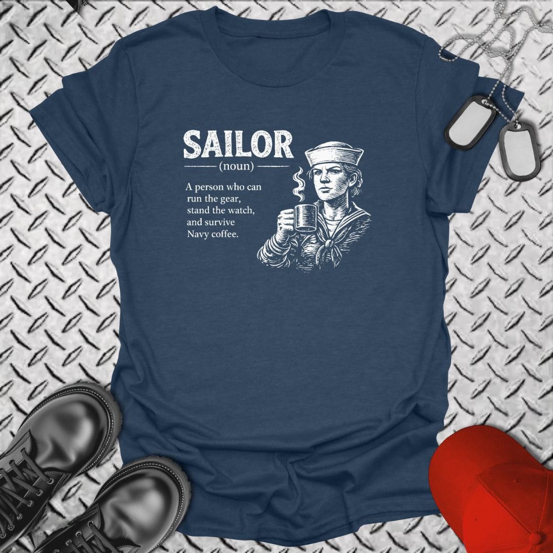 NavyHumor Soft Style T-shirt Heather Navy / S Sailor Definition - Female