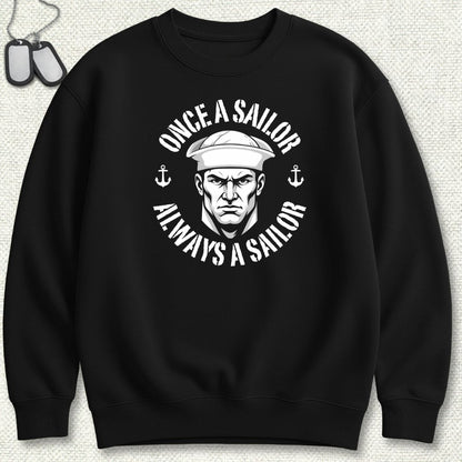 NavyHumor Sweatshirt Black / S Always A Sailor Sweatshirt