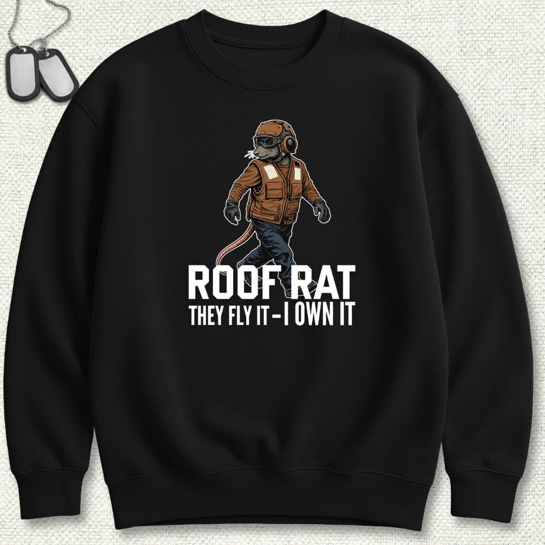 NavyHumor Sweatshirt Black / S Brown Roof Rat - Sweatshirt