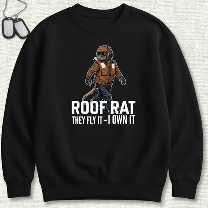 NavyHumor Sweatshirt Black / S Brown Roof Rat - Sweatshirt