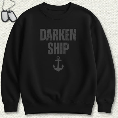 NavyHumor Sweatshirt Black / S Darken Ship Sweatshirt