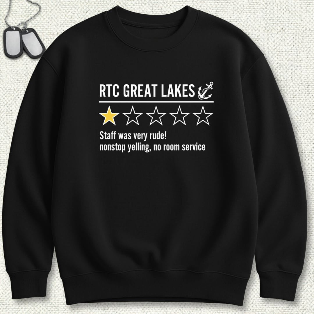NavyHumor Sweatshirt Black / S Great Lakes Review Sweatshirt