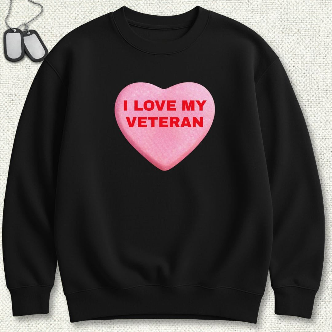 NavyHumor Sweatshirt Black / S I Love My Veteran Sweatshirt