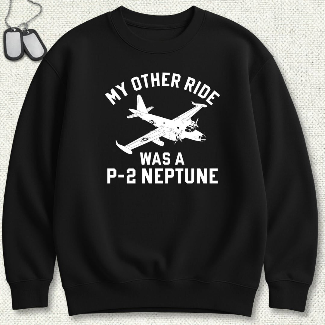 NavyHumor Sweatshirt Black / S My Other Ride Was A P-2 Neptune Sweatshirt