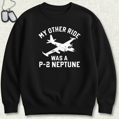 NavyHumor Sweatshirt Black / S My Other Ride Was A P-2 Neptune Sweatshirt