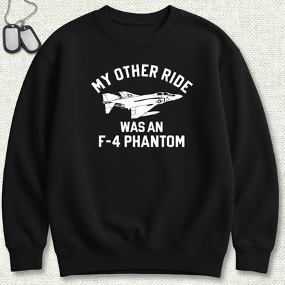 NavyHumor Sweatshirt Black / S My Other Ride Was An F-4 Phantom Sweatshirt