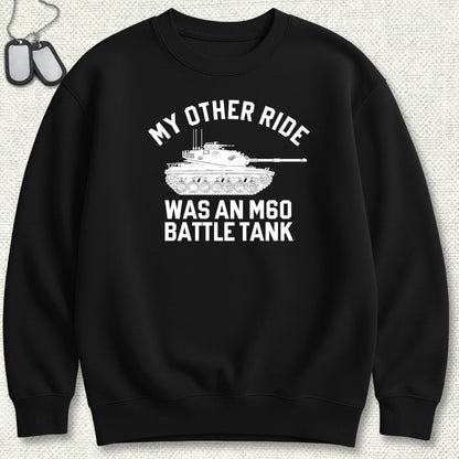 NavyHumor Sweatshirt Black / S My Other Ride Was An M60 Sweatshirt