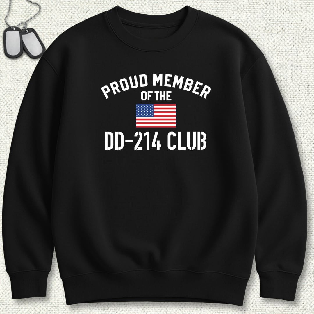 NavyHumor Sweatshirt Black / S Proud Member of the DD-214 Club Sweatshirt