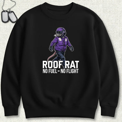 NavyHumor Sweatshirt Black / S Purple Roof Rat - Sweatshirt