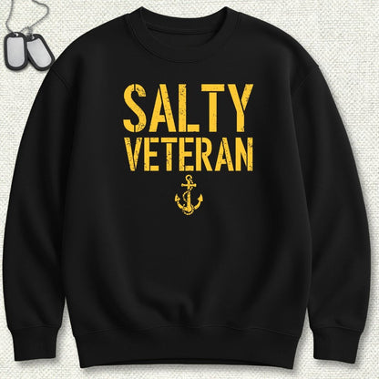 NavyHumor Sweatshirt Black / S Salty Veteran Sweatshirt