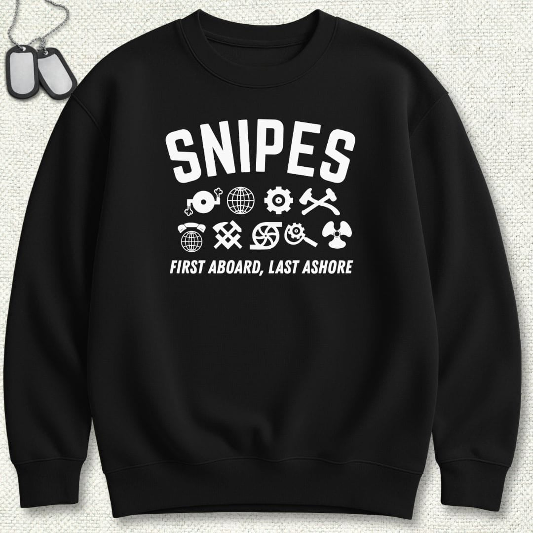 NavyHumor Sweatshirt Black / S Snipes - First Aboard Sweatshirt