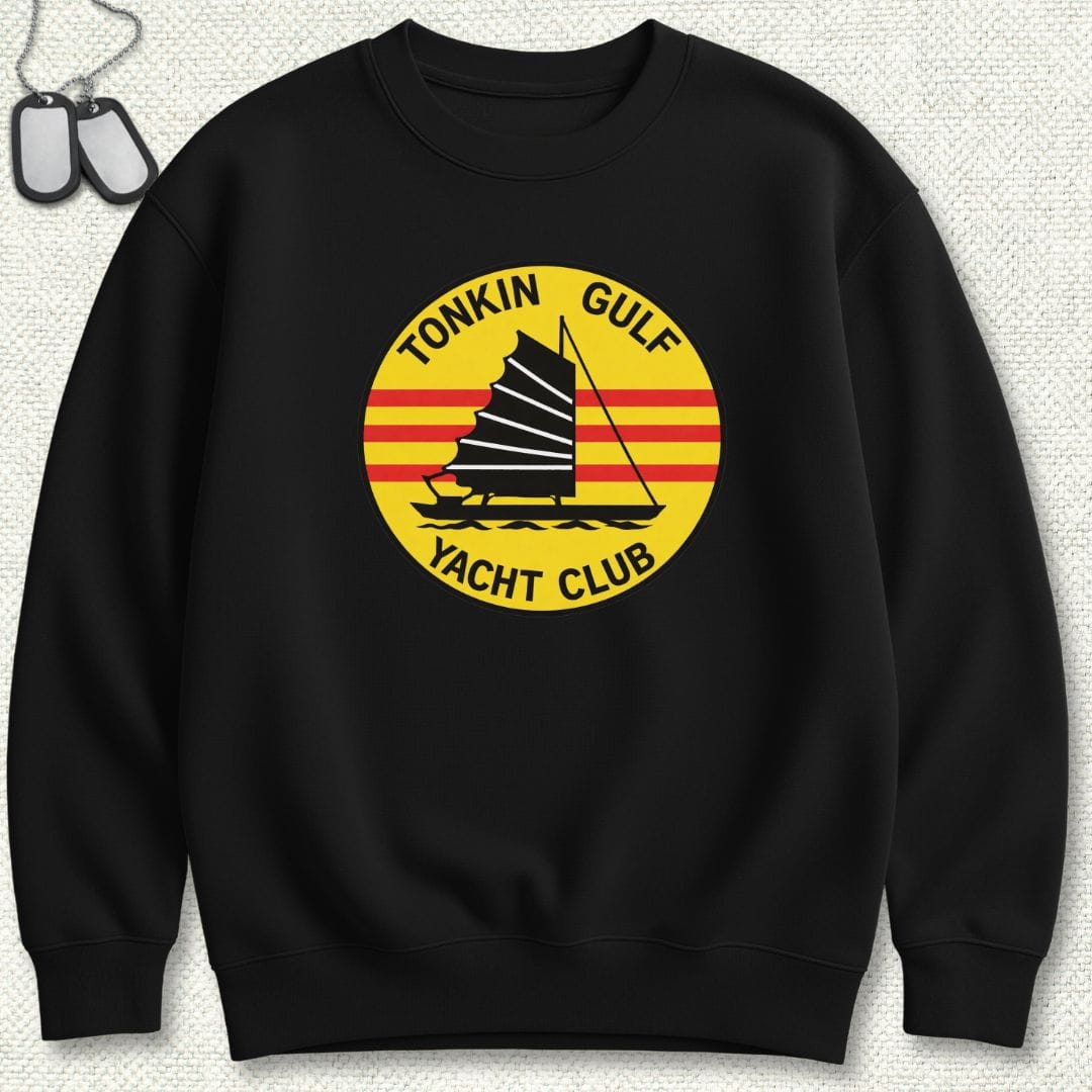 NavyHumor Sweatshirt Black / S Tonkin Gulf Yacht Club Sweatshirt