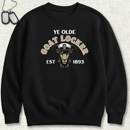 NavyHumor Sweatshirt Black / S Ye Olde Goat Locker Sweatshirt
