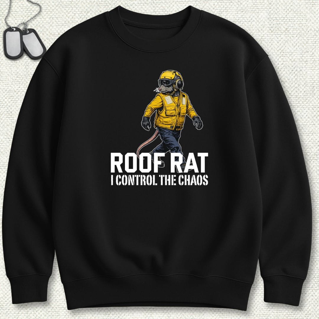 NavyHumor Sweatshirt Black / S Yellow Roof Rat Sweatshirt