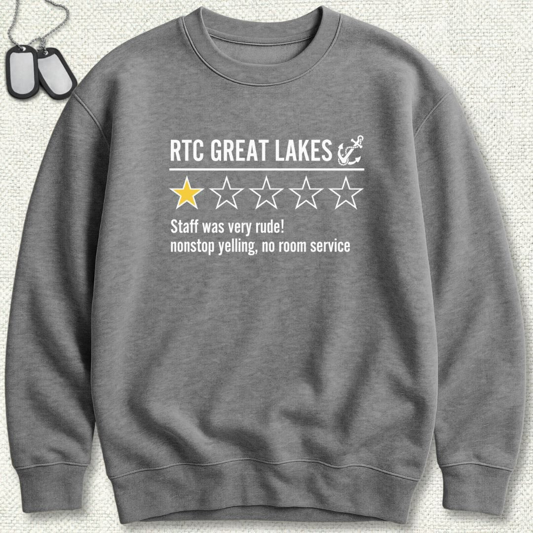 NavyHumor Sweatshirt Graphite Heather / S Great Lakes Review Sweatshirt