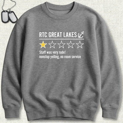 NavyHumor Sweatshirt Graphite Heather / S Great Lakes Review Sweatshirt