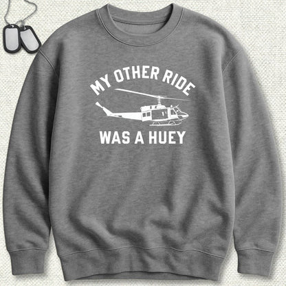 NavyHumor Sweatshirt Graphite Heather / S My Other Ride Was A Huey Sweatshirt