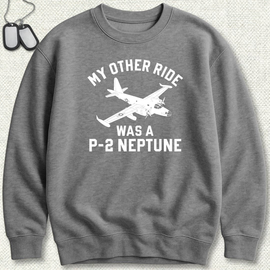 NavyHumor Sweatshirt Graphite Heather / S My Other Ride Was A P-2 Neptune Sweatshirt