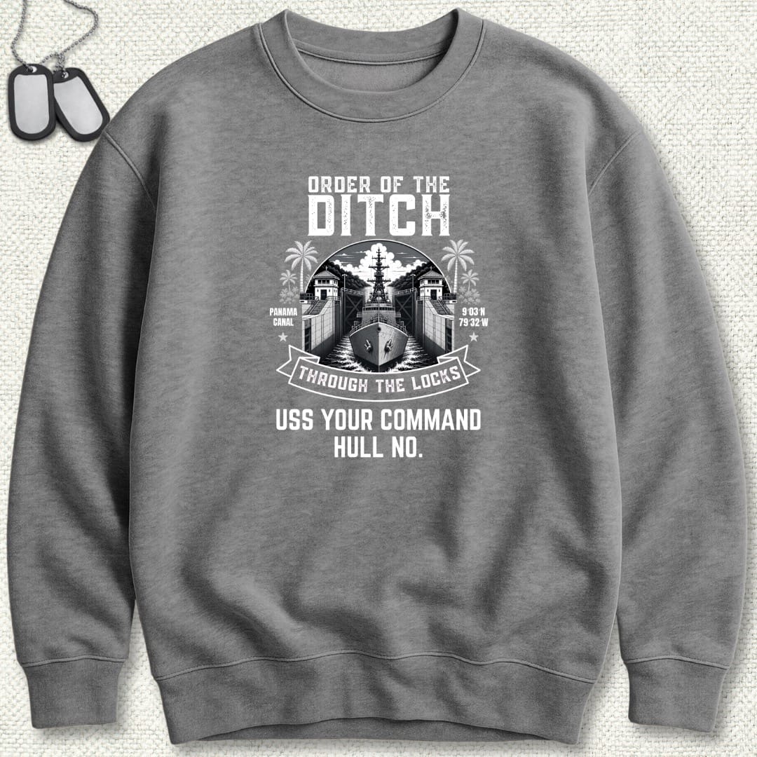 NavyHumor Sweatshirt Graphite Heather / S Order of the Ditch - Add Your Command Sweatshirt