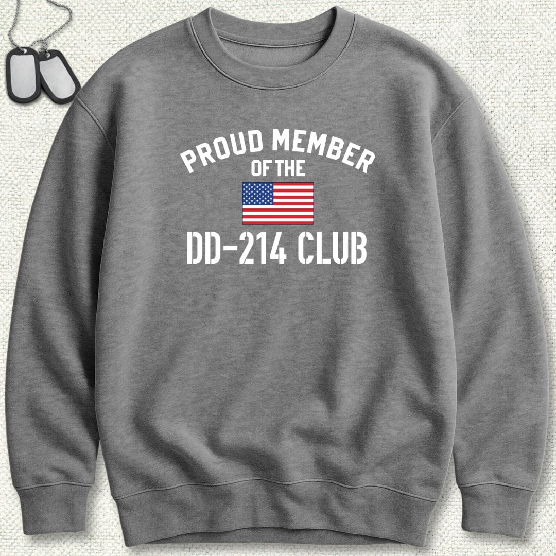 NavyHumor Sweatshirt Graphite Heather / S Proud Member of the DD-214 Club Sweatshirt