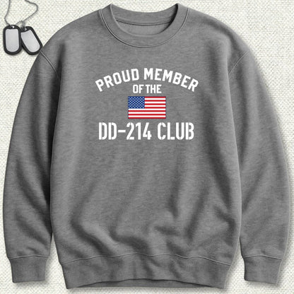 NavyHumor Sweatshirt Graphite Heather / S Proud Member of the DD-214 Club Sweatshirt