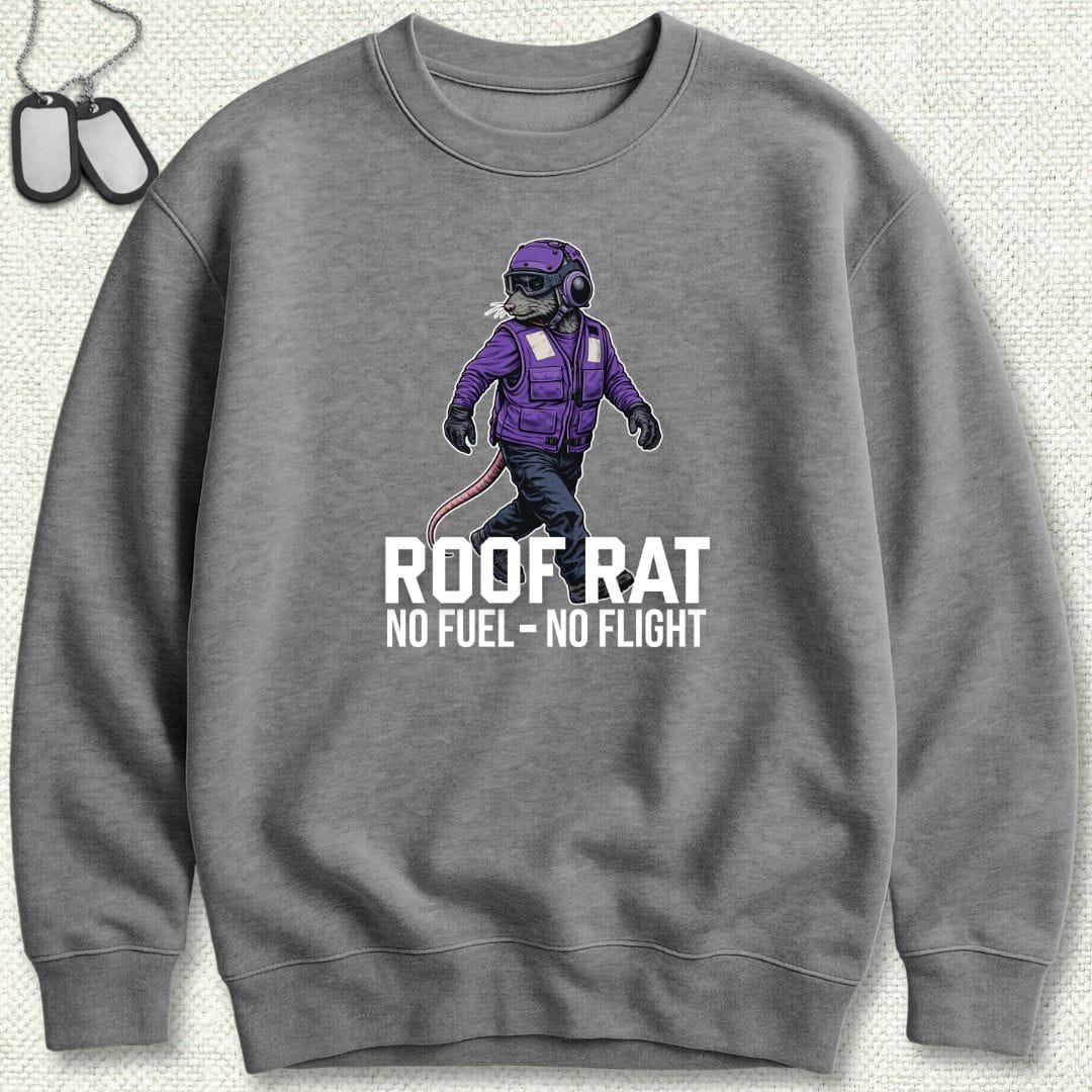 NavyHumor Sweatshirt Graphite Heather / S Purple Roof Rat - Sweatshirt