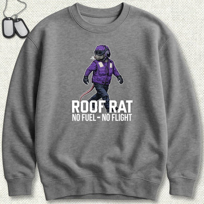 NavyHumor Sweatshirt Graphite Heather / S Purple Roof Rat - Sweatshirt