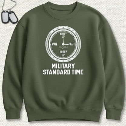 NavyHumor Sweatshirt Military Green / S Military Standard Time Sweatshirt