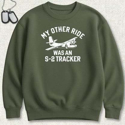 NavyHumor Sweatshirt Military Green / S My Other Ride Was An S-2 Tracker Sweatshirt