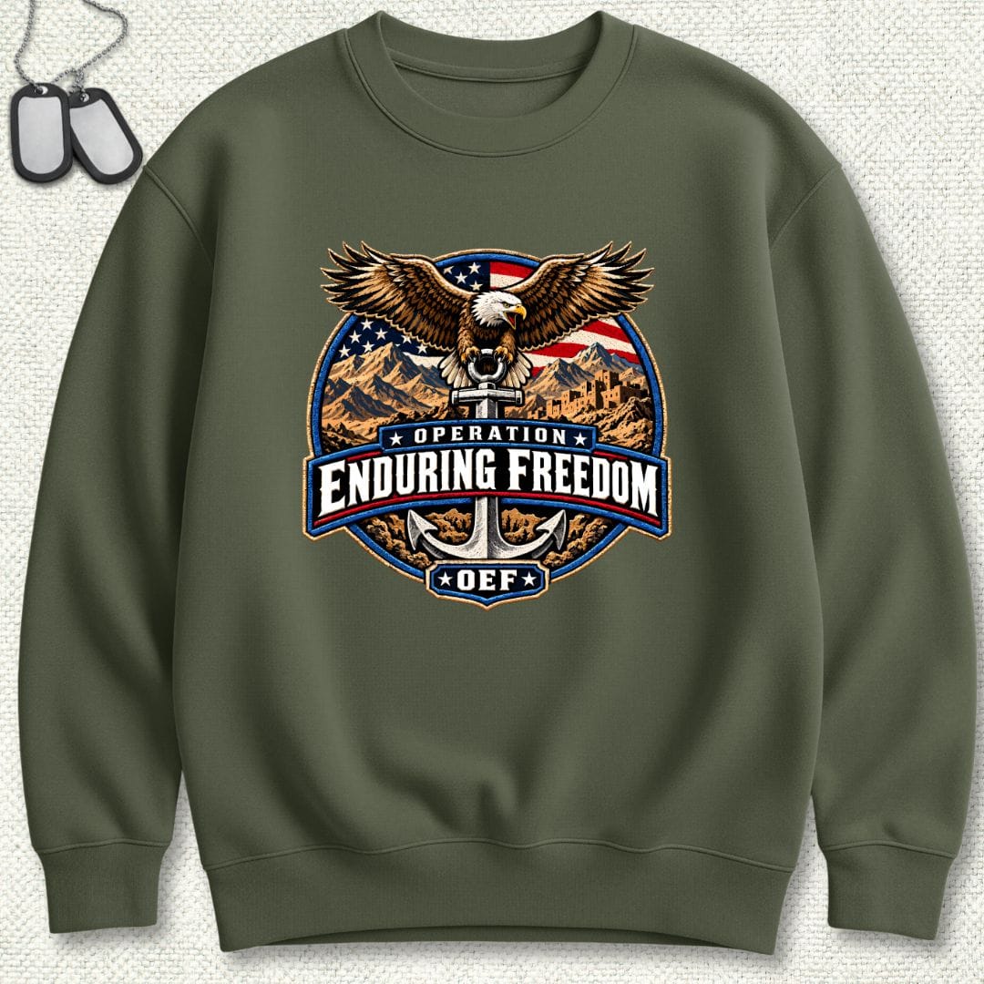NavyHumor Sweatshirt Military Green / S Operation Enduring Freedom Sweatshirt